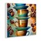 Stupell Industries Ceramic Teacups & Coffee Wall Plaque Art Design by Alina Georgescu